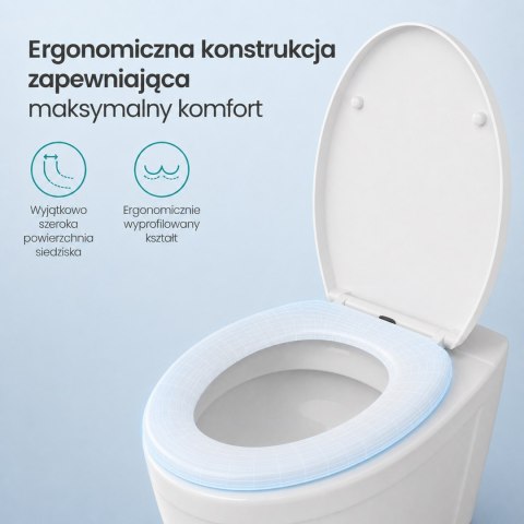 Deska sedesowa uniwersalna LAUTA biała