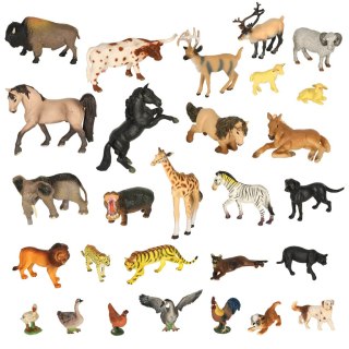 Figurki zwierzęta zoo zestaw 28 el.