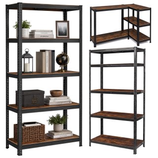 Regał magazynowy 5 poziomów loftowy180x90x40 nośność 875 kg