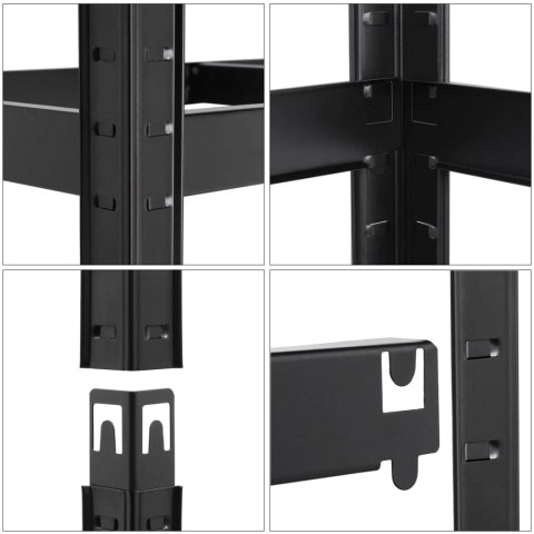 Regał magazynowy 5 poziomów loftowy180x90x40 nośność 875 kg