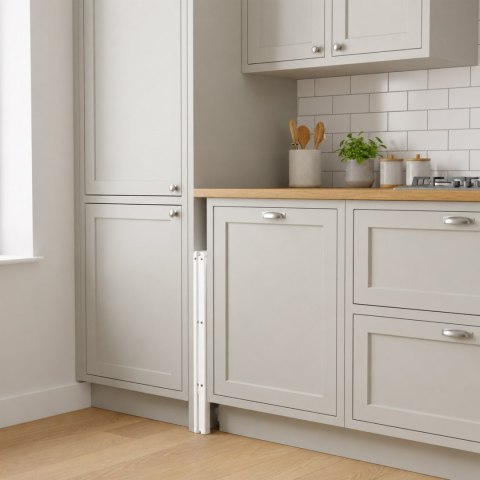 Drabinka składana metalowa EASYSTEP 2 stopniowa WHITE