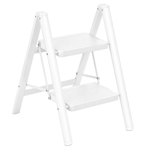 Drabinka składana metalowa EASYSTEP 2 stopniowa WHITE