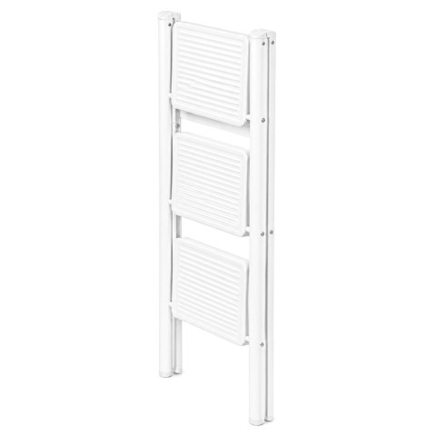 Drabinka składana metalowa EASYSTEP 3 stopniowa WHITE