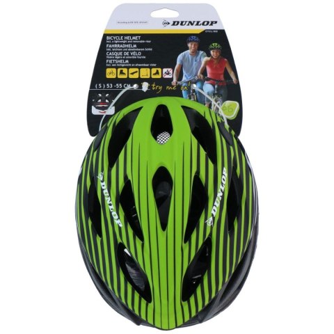 KASK ROWEROWY REGULOWANY ZIELONY DUNLOP R.M