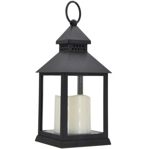 LATARNIA LATARENKA DEKORACYJNA 23 CM LED NA BATERIE CZARNA