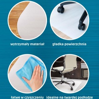 MATA OCHRONNA PE POD KRZESŁO FOTEL 90x90 CM PRZEZROCZYSTA ALPINA