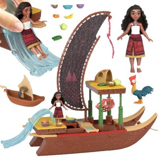 Mattel Disney Lalka Vaiana z "Moana 2" Zestaw łódka + akcesoria ZA6702