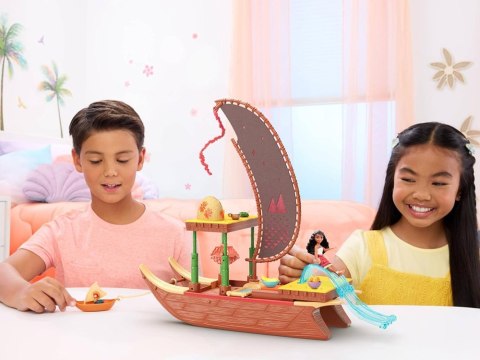 Mattel Disney Lalka Vaiana z "Moana 2" Zestaw łódka + akcesoria ZA6702