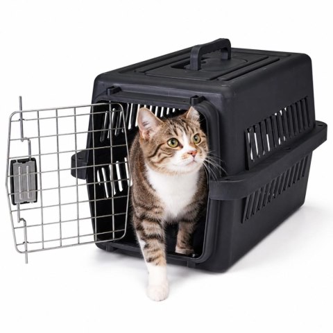 TRANSPORTER DLA ZWIERZĄT 48 X 32 X 29,5 CM PETS COLLECTION CZARNY