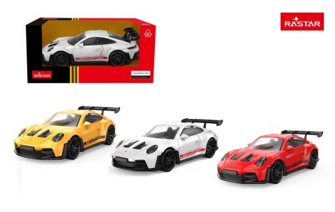 Autko Metalowe 1:43 Porsche 911 GT3 RS Żółte RASTAR