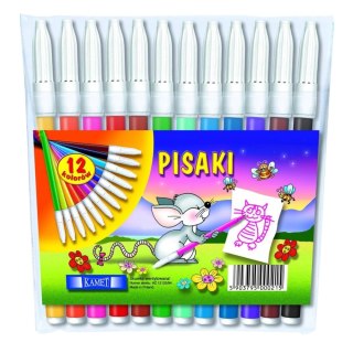 Flamastry pisaki 12 kolorów KAMET 