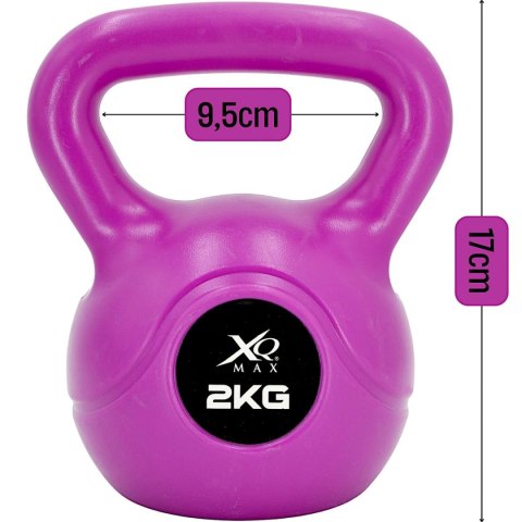 HANTLA KOMPOZYTOWA KETTLEBELL 2KG ODWAŻNIK