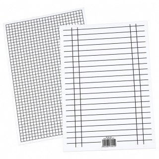 Liniuszek A5 kratka/linia 10 kartek INTERDRUK
