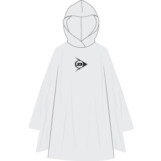 PONCHO PRZECIWDESZCZOWE ROWEROWE DLA DOROSŁYCH 100x130x1CM PE 135GR BIAŁE DUNLOP