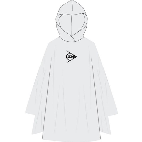 PONCHO PRZECIWDESZCZOWE ROWEROWE DLA DOROSŁYCH 100x130x1CM PE 135GR BIAŁE DUNLOP