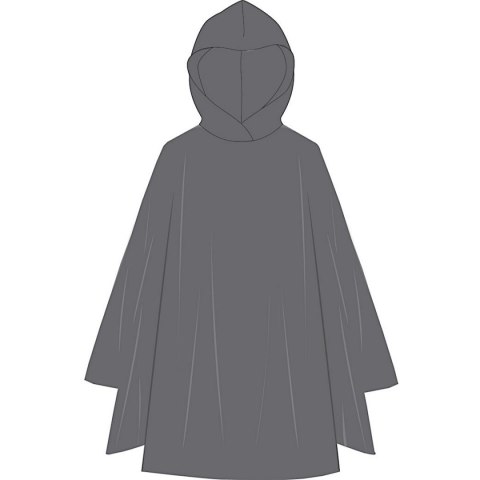 PONCHO PRZECIWDESZCZOWE ROWEROWE DLA DOROSŁYCH 100x130x1CM PE 135GR SZARE DUNLOP