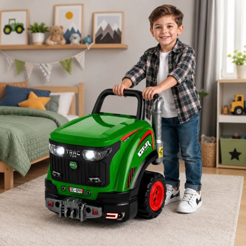 Traktor Do Rozkręcania Mały Majsterkowicz Światła Dźwięki Para Wodna