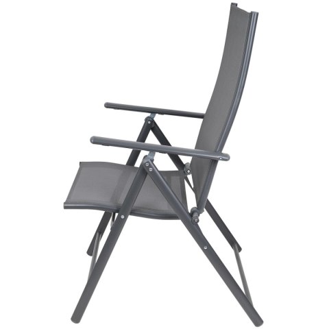 KRZESŁO OGRODOWE 57x68x106CM 2xTEXTLINE 7-POZYCYJNE KPL.2SZT