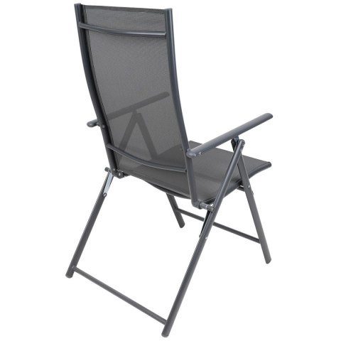 KRZESŁO OGRODOWE 57x68x106CM 2xTEXTLINE 7-POZYCYJNE KPL.2SZT