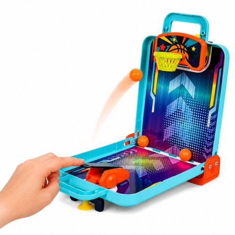 Mini Gra Zręcznościowa 3w1 Koszykówka Pinball Kręgle Przenośna Walizka