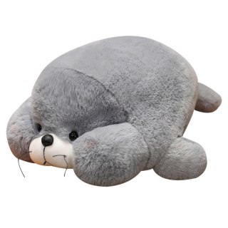 Pluszowa Maskotka Przytulanka Duża Foka Szara 29cm