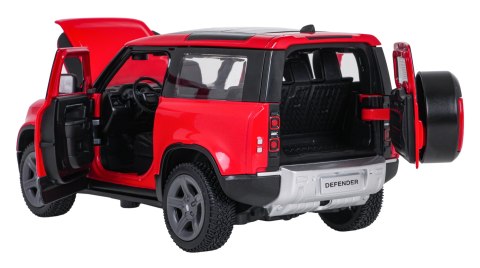 Autko Metalowe 1:24 Land Rover Defender 90 Czerwony RASTAR