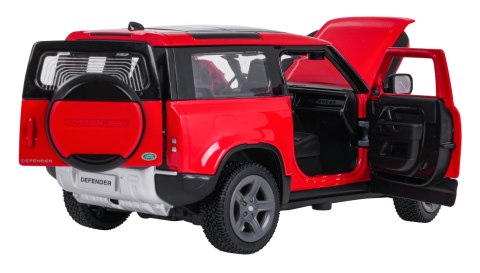 Autko Metalowe 1:24 Land Rover Defender 90 Czerwony RASTAR