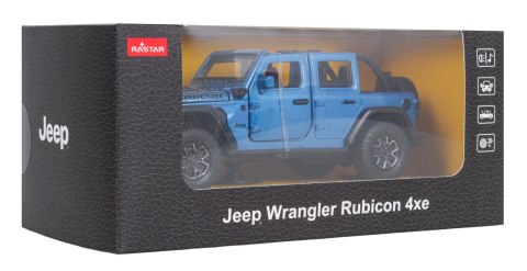 Autko Metalowe 1:32 Jeep Wrangler Rubicon Niebieski RASTAR