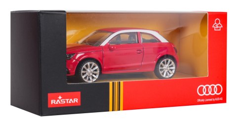 Autko Metalowe 1:43 Audi A1 Czerwony RASTAR