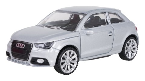 Autko Metalowe 1:43 Audi A1 Srebrny RASTAR
