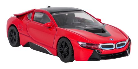 Autko Metalowe 1:43 BMW i8 Czerwone RASTAR