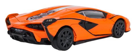 Autko Metalowe 1:43 Lamborghini Sian Pomarańczowe RASTAR