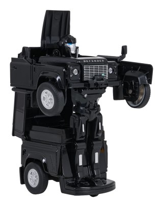 Autko Metalowe/Robot 2w1 1:32 Land Rover Defender Czarny RASTAR