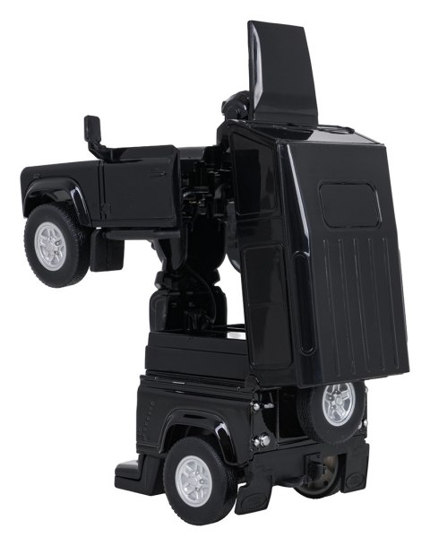 Autko Metalowe/Robot 2w1 1:32 Land Rover Defender Czarny RASTAR
