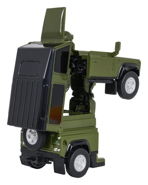 Autko Metalowe/Robot 2w1 1:32 Land Rover Defender Zielony RASTAR