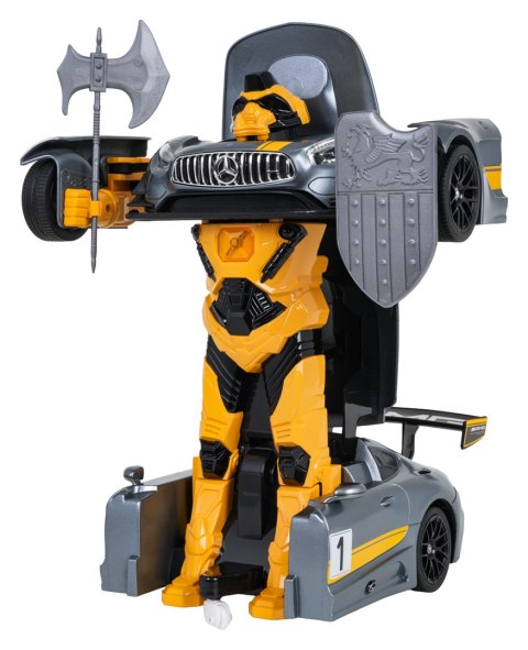 Autko/Robot 2w1 R/C 1:14 Mercedes-AMG GT3 Szary RASTAR