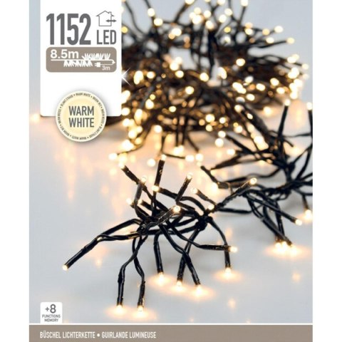 LAMPKI CHOINKOWE ŁAŃCUCH ŚWIETLNY 1152 LED TIMER CIEPŁY BIAŁY