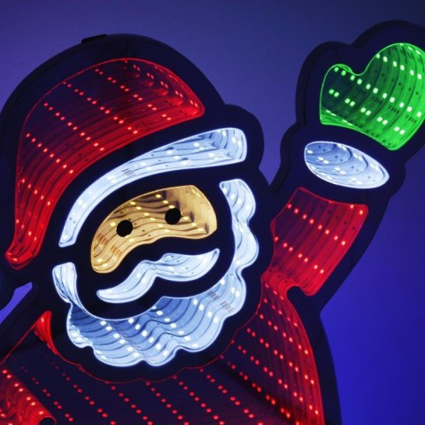 DEKORACJA LUSTRZANA Z DIODAMI LED EFEKT INFINITY MIRROR MIKOŁAJ