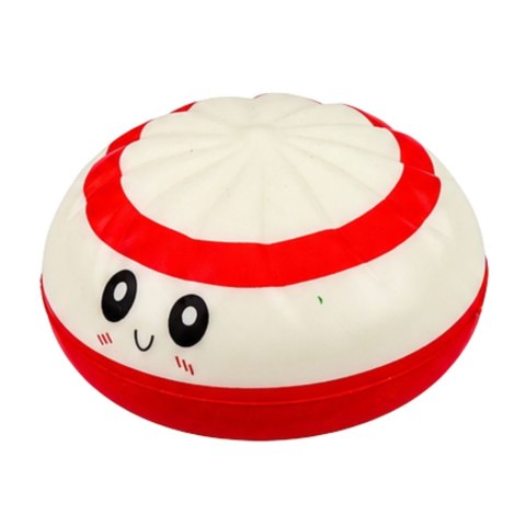 Gniotek Pierożek Dumpling Pieróg z Flagami Pachnący Piankowy Pudełko 8.5 cm