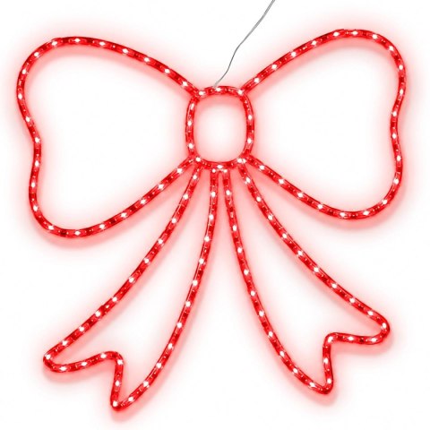 KOKARDA DEKORACYJNA 55CM CZERWONA 120 LED