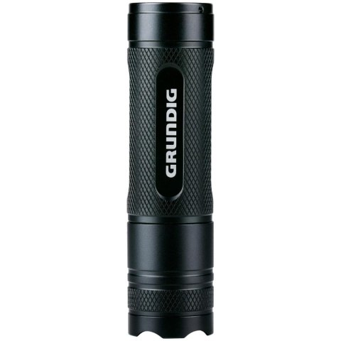 LATARKA RĘCZNA LED GRUNDIG 3W 120LM 3 TRYBY ZASIĘG 140M CZARNA