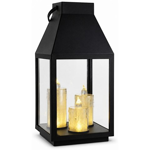 LATARNIA LAMPION LED 35CM 3 ŚWIECE SASKA GIFT & DECOR