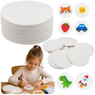 Magiczny Papier Do Malowania 3D Krążki z Pulpy Drzewnej DIY 20 Szt. 6cm