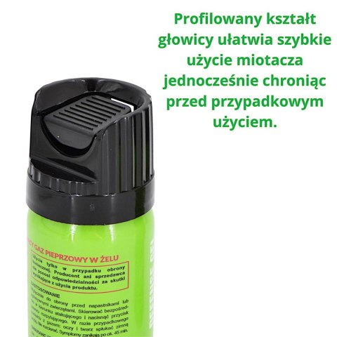 GAZ PIEPRZOWY DEFENCE GREEN GEL 2MLN SHU CONE 40ML 10040-C SHARG