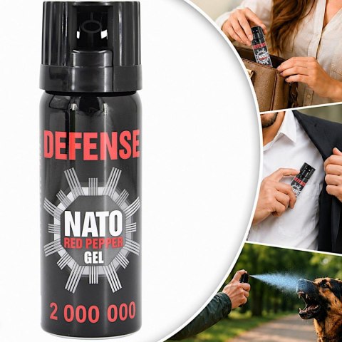 GAZ PIEPRZOWY DEFENCE NATO GEL 2MLN CONE 50ML 40050-C SHARG