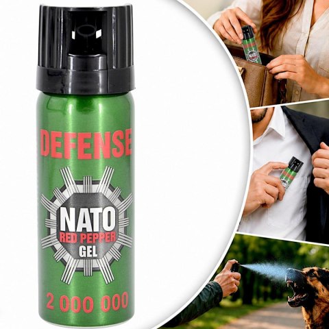 GAZ PIEPRZOWY NATO DEFENCE GEL 2MLN CONE 50ML 41050-C SHARG