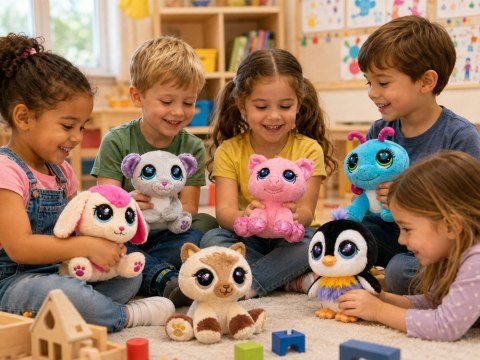 Hasbro Littlest Pet Shop maskotka niebieski MOTYLEK 16cm ZA6725