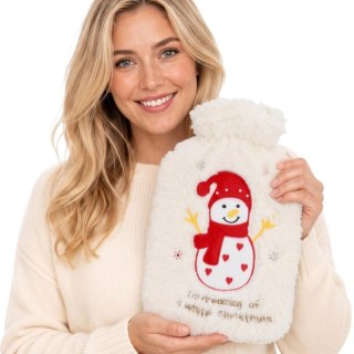 TERMOFOR GUMOWY XMAS 1,75L BAŁWANEK BIAŁY