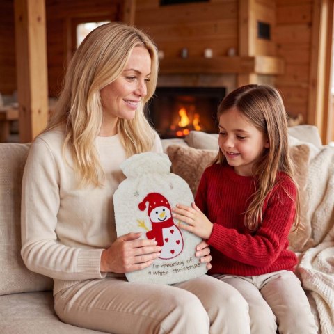 TERMOFOR GUMOWY XMAS 1,75L BAŁWANEK BIAŁY