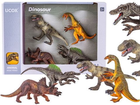 Figurki Dinozaurów Zestaw 4 Figurek DINOZAUR Dinozaury T-rex